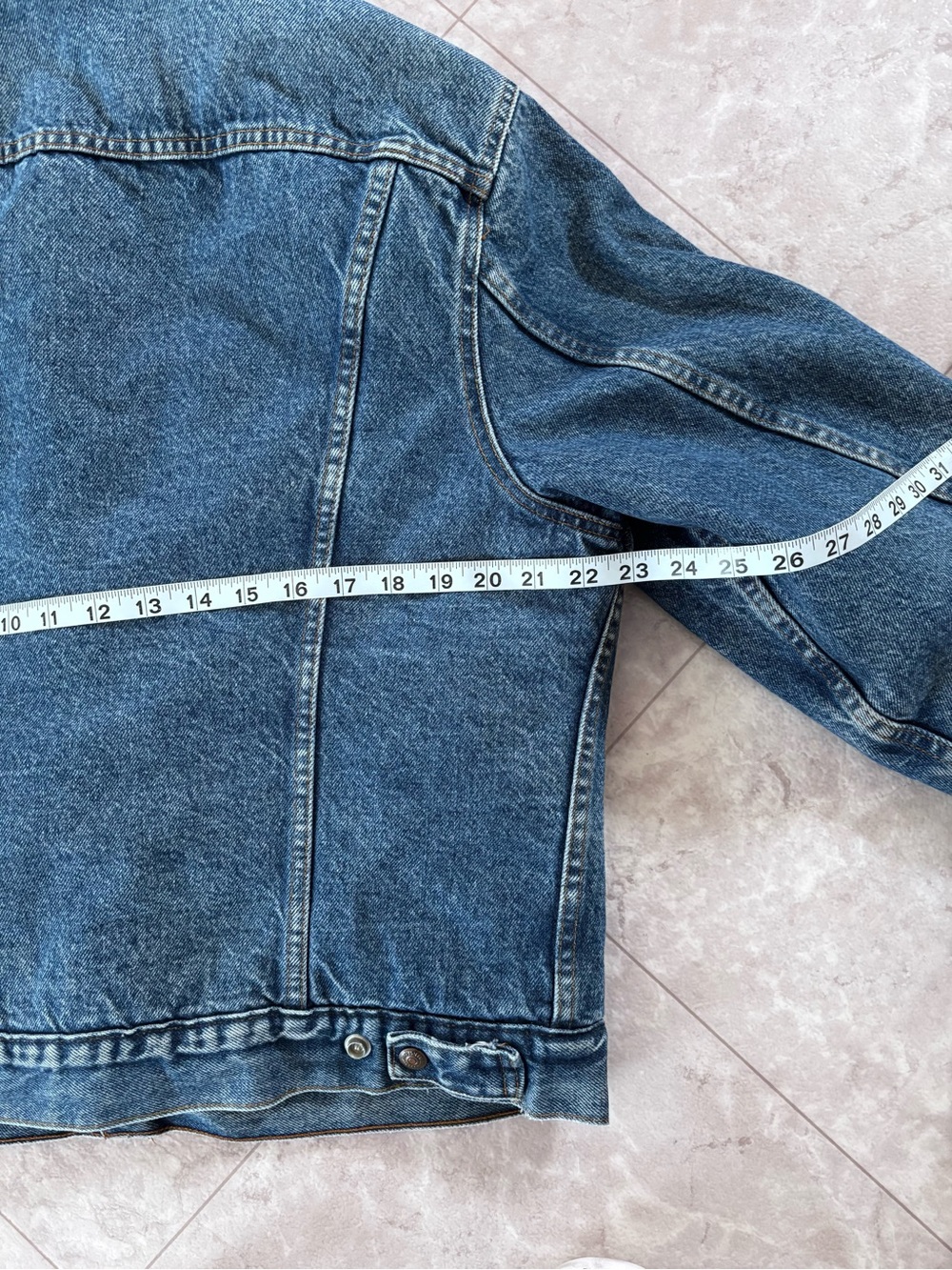 Vtg. Tier III Levis Sherpa Denim Jacket Mens Medium Blue Trucker Made USA 80s - Picture 5 of 12